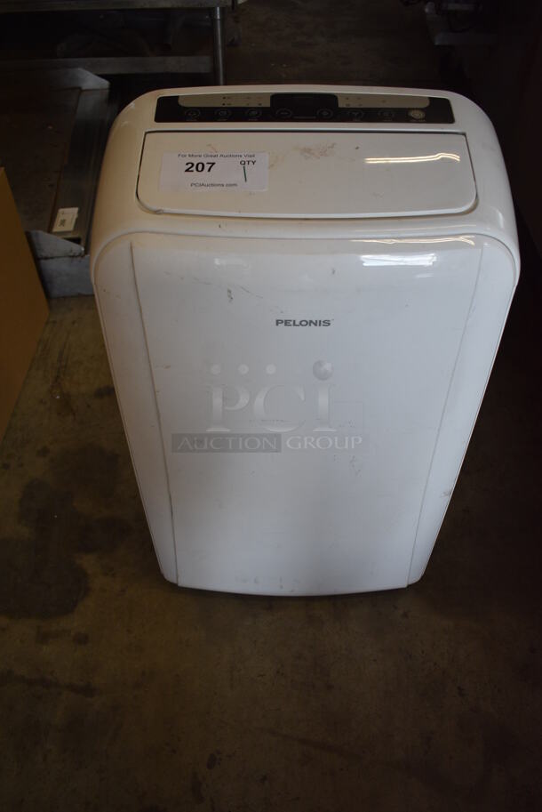 Pelonis Model PAP14H1BWT Floor Style Portable Air Conditioner. 115 Volts, 1 Phase. 18x12x30.5