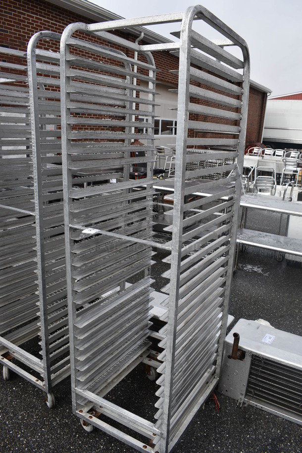 Metal Commercial Pan Transport Rack on Commercial Casters. 20.5x26x74 - Image 3 of 4