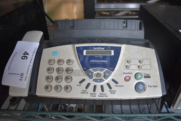 Brother Model FAX-575 Countertop Fax Machine. 12x9x7