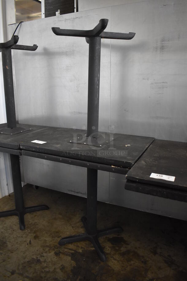 2 Black Wooden Dining Tables. 30x24x30. 2 Times Your Bid! - Image 4 of 5