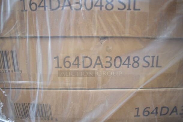 PALLET LOT of 8 BRAND NEW SCRATCH AND DENT! Lancaster Table & Seating Items including 164BA2424S, 164BA2424BKD Alloy Series 24" x 24" Distressed Onyx Black Bar Height Outdoor Table, Four 164DA3048SIL Alloy Series 48" x 30" Nickel Gray Standard Height Outdoor Table, Two 164DA3048SFM Alloy Series 48" x 30" Aquamarine Standard Height Outdoor Table. 8 Times Your Bid! - Image 6 of 10