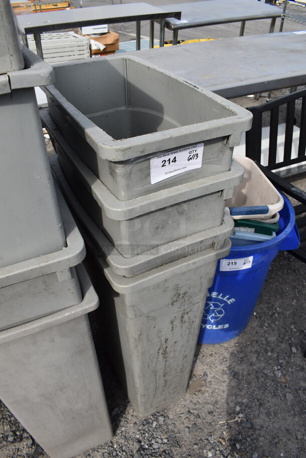 4 Slim Jim Trashcans. 4 Times Your Bid! - Image 2 of 2