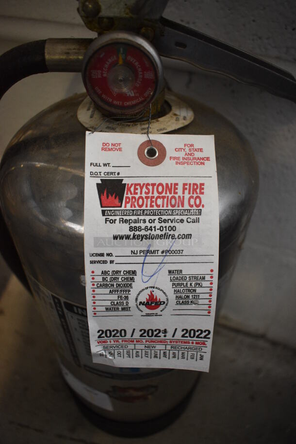 Buckeye Wet Chemical Fire Extinguisher. 6.5x7.5x19 - Image 2 of 4