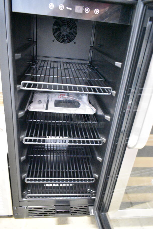 BRAND NEW SCRATCH AND DENT! Whynter BBR-801BG Metal 80 Can Built In Black Glass Beverage Cooler Merchandiser. 115 Volts, 1 Phase. Tested and Working! - Image 4 of 5