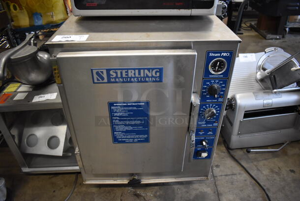 Starling SP208-14-3MF00 Stainless Steel Commercial Countertop Steam Cabinet. 208 Volts, 3 Phase. 23x28x32