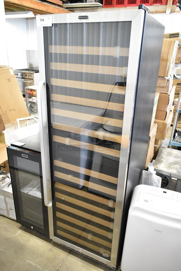 BRAND NEW SCRATCH AND DENT! Whynter BWR-1642DZ Metal Commercial Single Door Reach In 164 Bottle Dual Zone Wine Cooler Merchandiser. 120 Volts, 1 Phase. Tested and Working! - Image 2 of 5