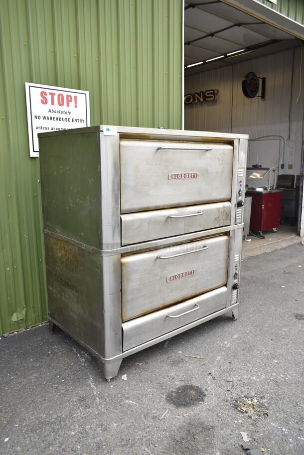 2 Blodgett 966 Stainless Steel Commercial Natural Gas Powered Single Deck Pizza Oven. 2 Times Your Bid!  - Image 3 of 12