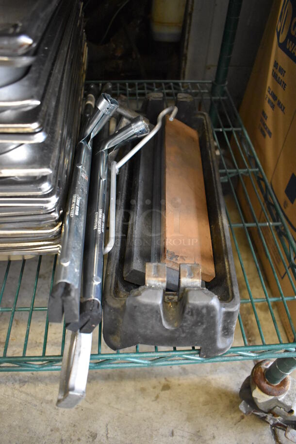 ALL ONE MONEY! Tier Lot of Various Items Including Stainless Steel Drop In Bins, Barrel Opener and Sterno Fuel - Image 2 of 5