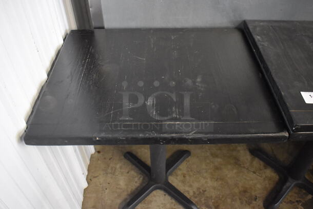 2 Black Wooden Dining Tables. 30x24x30. 2 Times Your Bid! - Image 5 of 5