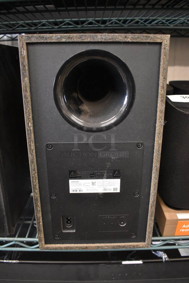2 Samsung PS-WT55D Subwoofer Speakers. 8x11.5x14. 2 Times Your Bid! - Image 4 of 5