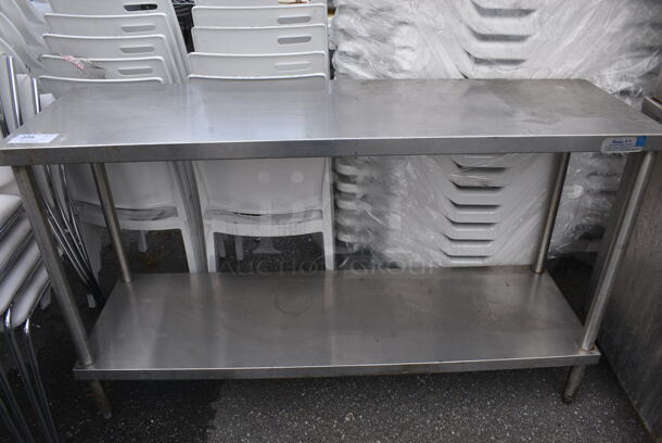 Stainless Steel Commercial Table w/ Under Shelf. 60x18x36