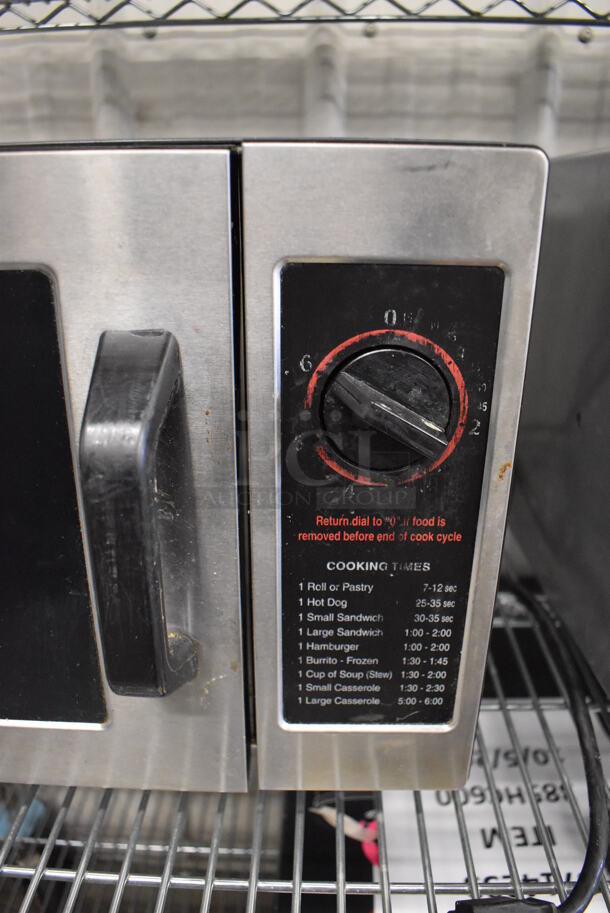 2010 Panasonic NE-1024F Stainless Steel Commercial Countertop Microwave Oven. 120 Volts, 1 Phase. 20x15x12 - Image 3 of 6