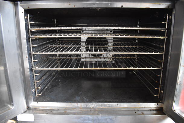 Vulcan Commercial Stainless Steel Double Stack Electric Powered Convection Oven With Stainless Steel Shelves on Commercial Casters. 208-240V/1 Phase 2 Times Your Bid! - Image 4 of 5