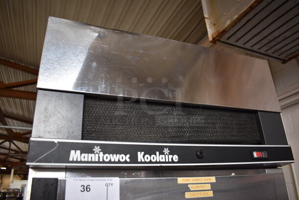 Manitowoc Koolaire KF-1C Stainless Steel Commercial Single Door Reach In Freezer w/ Racks on Commercial Casters. 115 Volts, 1 Phase. 28x34x85. Cannot Test - Unit Trips Breaker - Image 2 of 5