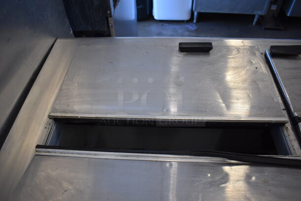 Beverage Air Metal Commercial Chest Freezer w/ 2 Center Hinge Lids. 54.5x30.5x38. Tested and Working! - Image 8 of 9