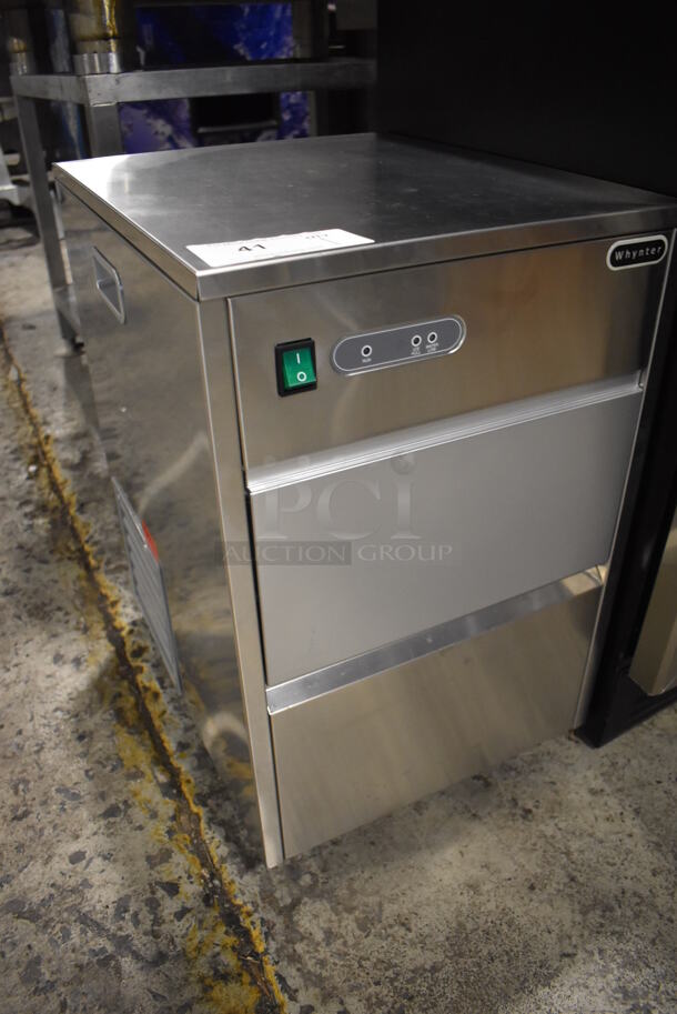 BRAND NEW SCRATCH AND DENT! Whynter FIM-450HS Stainless Steel Commercial Self Contained Ice Machine. 115 Volts, 1 Phase. 15x18.5x23. Tested and Working! - Image 2 of 6