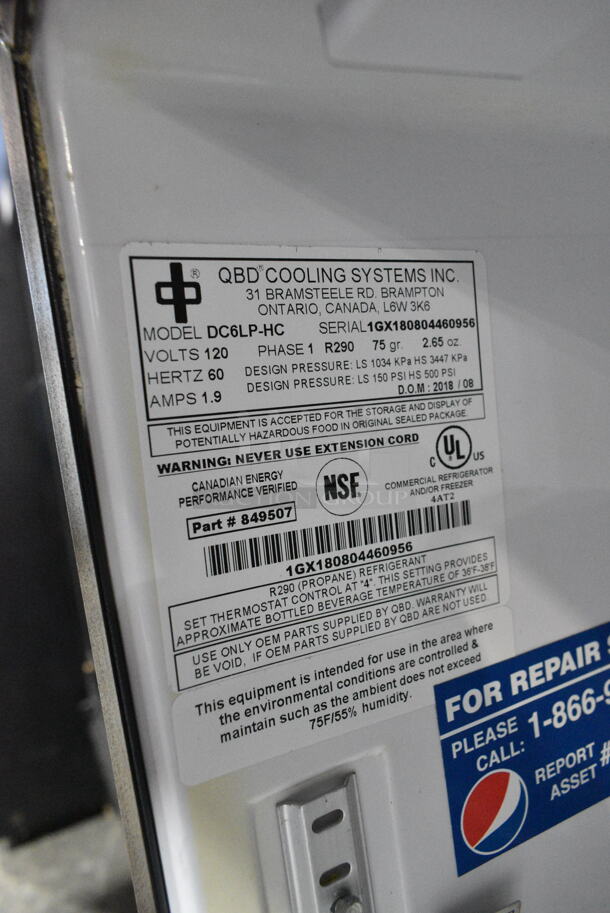 QBD DC6LP-HC Metal Mini Cooler Merchandiser. 115 Volts, 1 Phase. Tested and Working! - Image 4 of 4