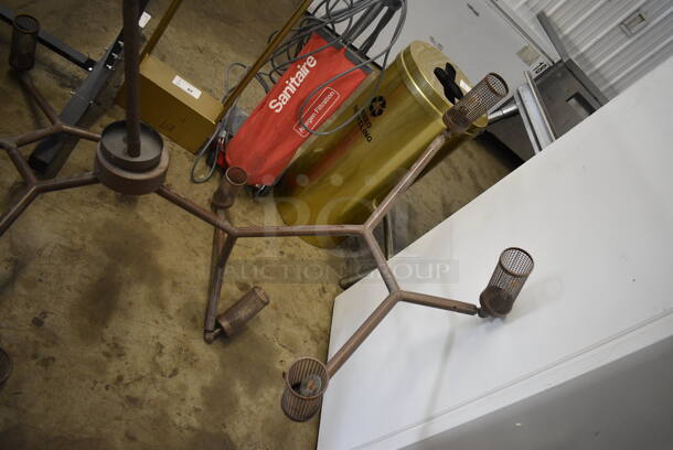 Brown Metal Ceiling Mount Light Fixture. 67x47x57 - Image 3 of 4
