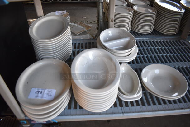 ALL ONE MONEY! Tier Lot of Various Items Including Ceramic Plates - Image 1 of 7