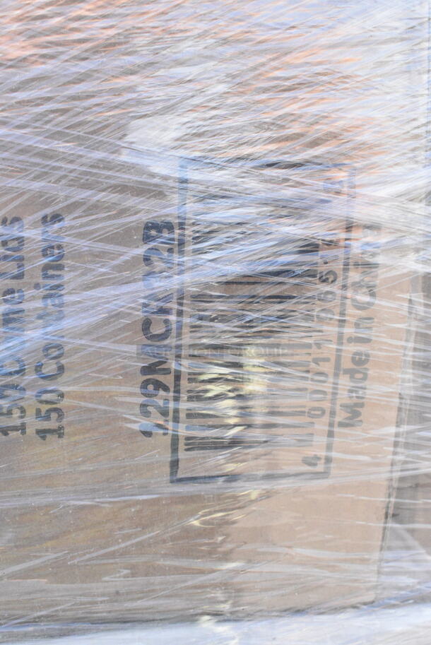 28 BRAND NEW Boxes Including 129MCR32B Choice 32 oz. Black Round Microwavable Heavy Weight Container with Lid 7 1/4" - 150/Case, 130BKFKSNH Choice Black Heavy Weight Wrapped Plastic Cutlery Pack with Napkin - 500/Case, 128HD8COMBO Choice Heavy Duty 8 oz. Microwavable Translucent Plastic Deli Container and Lid Combo Pack - 240/Case, 128HD8COMBO Choice Heavy Duty 8 oz. Microwavable Translucent Plastic Deli Container and Lid Combo Pack - 240/Case, 128HD16COMBO Choice Heavy Duty 16 oz. Microwavable Translucent Plastic Deli Container and Lid Combo Pack - 240/Case, 500CC9 Choice 9 oz. Clear PET Customizable Plastic Squat Cold Cup - 1000/Case, 433NACHOL Carnival King Large Two Compartment Plastic Nacho Tray - 500/Case, 2 Box 394345L Noble NexGen Powder-Free Disposable Black Hybrid 3 Mil Thick Gloves - Large - 1000/Case, 500L8B Choice 8 oz. Tall Black Hot Paper Cup Travel Lid - 1000/Case, 795PTOKFT1 Choice Kraft Microwavable Folded Paper #1 Take-Out Container 4 3/8" x 3 1/2" x 2 1/2" - 450/Case. 28 Times Your Bid!  - Image 2 of 12