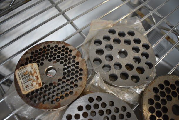 5 Metal Meat Grinder Plates. 3.25x3.25x0.5. 5 Times Your Bid! - Image 2 of 4