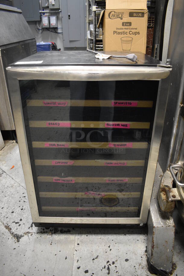 Electrolux FGWC52L3TS Metal Commercial Wine Chiller Merchandiser. 115 Volts, 1 Phase. 23.5x26x35. Item Was in Working Condition on Last Day of Business. (kitchen)