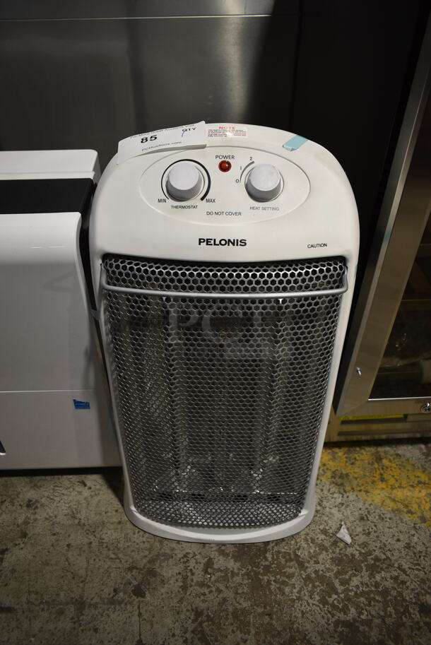 BRAND NEW SCRATCH AND DENT! Pelonis HQ-1000 Electric Quartz Heater with Thermostat, White,. 115 Volts, 1 Phase. Tested and Working! - Image 1 of 3