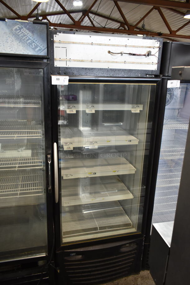Minus Forty 22-USGF-X1-WF Metal Commercial Single Door Reach In Freezer Merchandiser w/ Poly Coated Racks. 115 Volts, 1 Phase. Tested and Working!