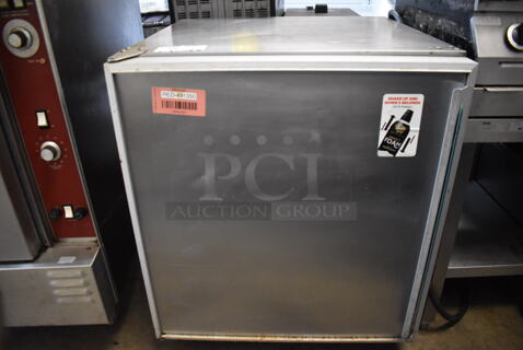 Silver King SKTTR7F Stainless Steel Commercial Single Door Undercounter Cooler on Commercial Casters. 115 Volts, 1 Phase. 27x29x32. Tested and Working!
