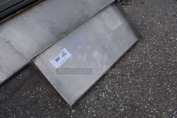 Metal Shelf w/ Wall Mount Brackets. - Image 2 of 3