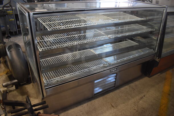 2013 Leader HBK77S/C Stainless Steel Commercial Floor Style Refrigerated Display Case Merchandiser. 120 Volts, 1 Phase. 78x32x53. Cannot Test - Unit Needs New Plug Head - Image 1 of 7