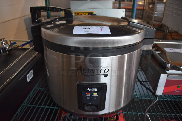 Avantco Stainless Steel Commercial Countertop Rice Cooker. 19x16x16. Tested and Powers On - Image 1 of 6