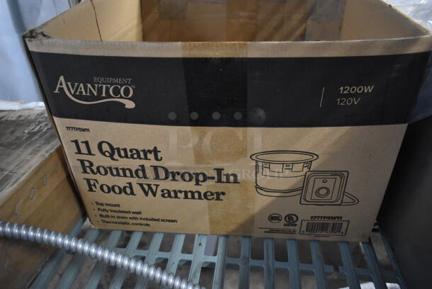 BRAND NEW SCRATCH AND DENT! Avantco 177TPSW11 Stainless Steel Commercial Electric Powered Round Drop In Warmer. 120 Volts, 1 Phase. Cannot Test Due To Plug Style - Image 7 of 7