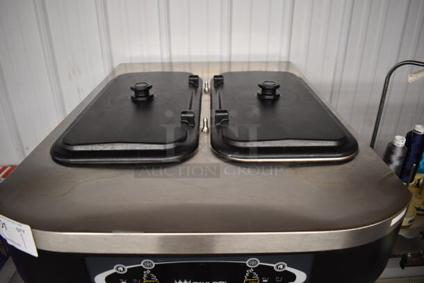 Taylor C713-27 Stainless Steel Commercial Floor Style Water Cooled 2 Flavor w/ Twist Soft Serve Ice Cream Machine on Commercial Casters. 208-230 Volts, 1 Phase. 25x40x60 - Image 3 of 7