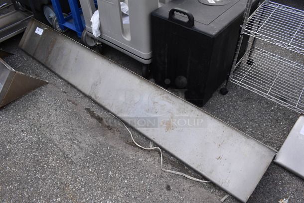 Metal Shelf w/ Wall Mount Brackets. - Image 1 of 3