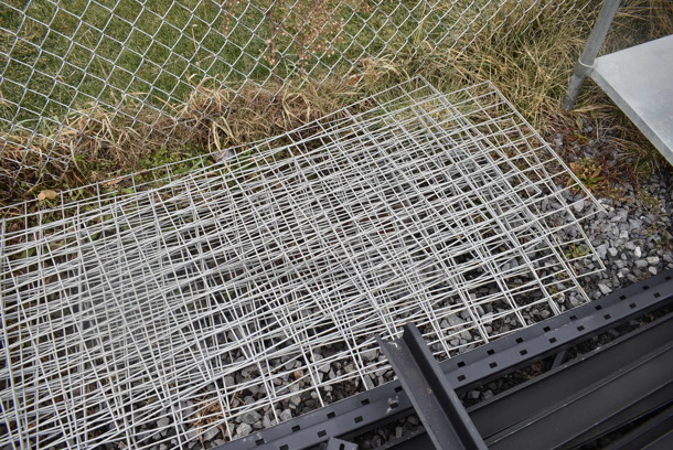 ALL ONE MONEY! Lot of Wire Shelves and Black Pieces - Image 6 of 6