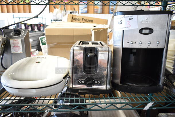 3 Items; Gevalia XCC-12 Coffee Machine, Sensio TA8087 Toaster and Grill N Cook AS1202 Panini Press. 3 Times Your Bid! - Image 1 of 9