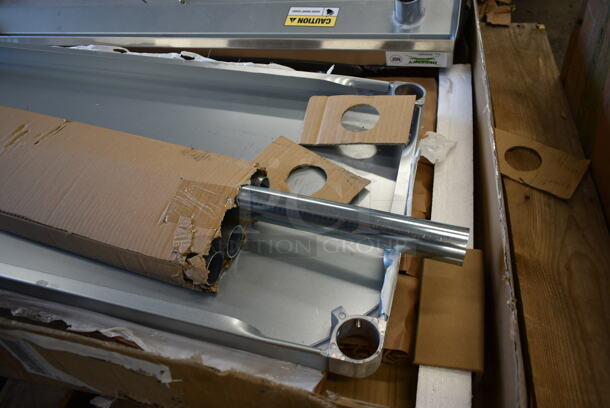 BRAND NEW SCRATCH AND DENT! Steelton 522ETSG3060 Stainless Steel Table w/ Under Shelf. Stock Picture Used as Gallery.  - Image 7 of 8
