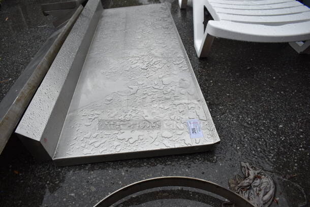 Stainless Steel Tabletop w/ Back Splash. 73x27.5x8 - Image 3 of 3