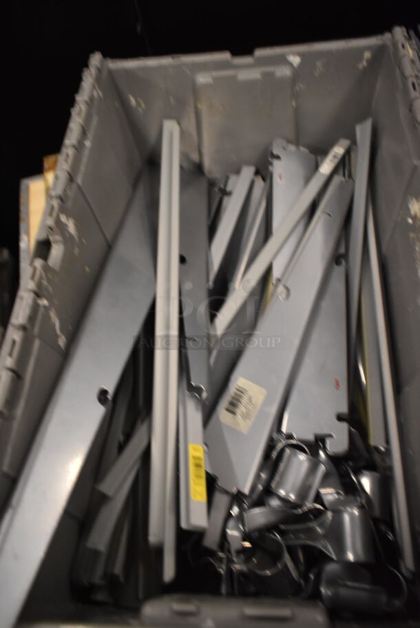 ALL ONE MONEY! Lot of Metal Frames and Metal Pieces In Gray Poly Bin - Image 5 of 8