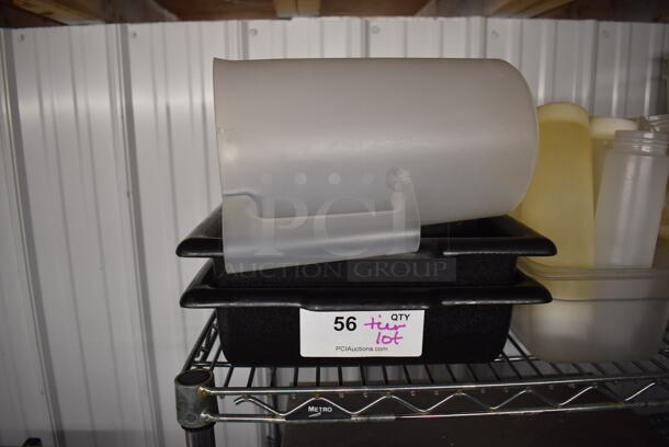 ALL ONE MONEY! Tier Lot of Various Items Including Metal Cutting Board Rack and Poly Condiment Bottles - Image 5 of 6