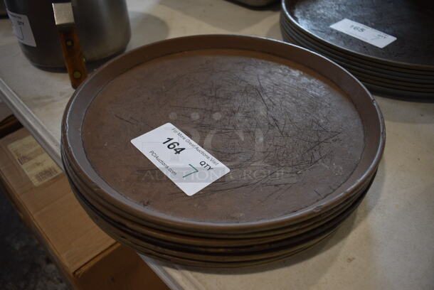 7 Round Serving Trays. 14x14x1. 7 Times Your Bid! - Image 2 of 2