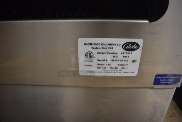 2019 Globe 4913N-1 Stainless Steel Commercial Countertop Automatic Meat Slicer. 115 Volts, 1 Phase. 28x24x27. Tested and Working! - Image 3 of 6