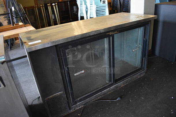 2011 True TBB-24-60G-SD Metal Commercial 2 Door Back Bar Cooler Merchandiser. 115 Volts, 1 Phase. BUYER MUST REMOVE. 61x24.5x36. Item Was in Working Condition on Last Day of Business. (Susquehanna Ale House) - Image 2 of 5