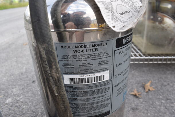 3 Various Wet Chemical Stainless Fire Extinguishers. Buyer Must Pick Up - We Will Not Ship This Item. 3 Times Your Bid! - Image 7 of 8