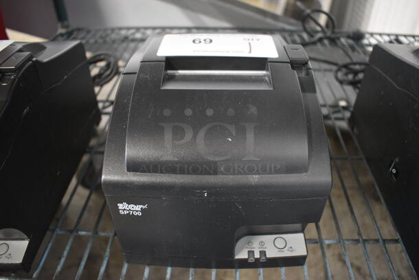 Star Micronics Model SP700 Receipt Printer. 100-240 Volts, 1 Phase. 6x10x6