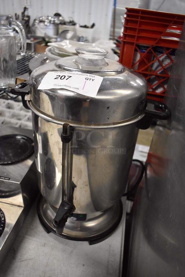Metal Countertop Percolating Coffee Urn. 14x12x19 - Image 3 of 5