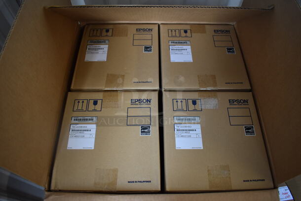 4 BRAND NEW IN BOX! Epson M188B Receipt Printer. 6x10x6. 4 Times Your Bid! - Image 7 of 7