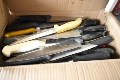 50 SHARPENED Stainless Steel Knives Including Chef Knives. 50 Times Your Bid! 