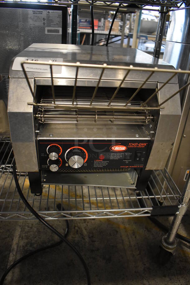 Hatco Toast-Qwik Stainless Steel Commercial Countertop Conveyor Toaster Oven. 14.5x17x15. Tested and Working!